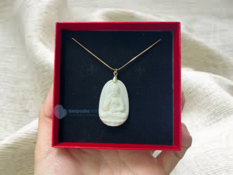 Mặt dây chuyền sữa mẹ Phật A Di Đà_Keepsake MB_Trang suc sua me
