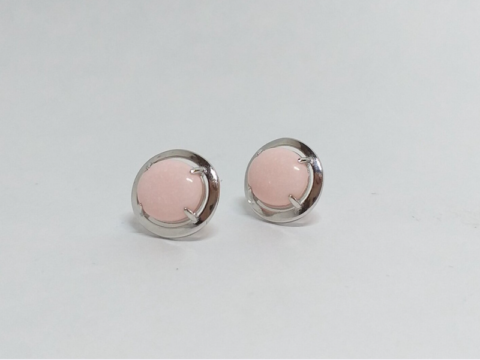 Bộ hoa tai sữa mẹ hồng nhạt