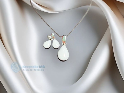 Bộ trang sức sữa mẹ hình giọt nước_Keepsake MB