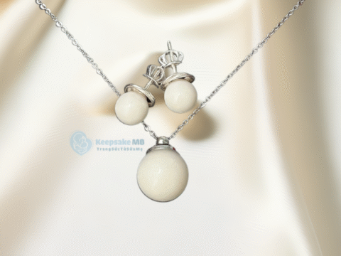 Bộ trang sức Ngoc tròn sữa mẹ_Keepsake MB_Trang sức sữa ẹ