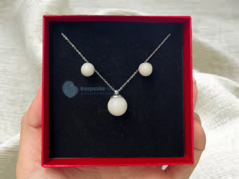 Bộ trang sức Ngoc tròn sữa mẹ_Keepsake MB_Trang sức sữa ẹ
