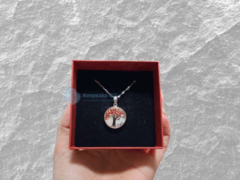 Mặt dây chuyền sữa mẹ Cây sự sống 7 Mặt dây chuyền sữa mẹ Cây sự sống làm từ sữa mẹ và tóc máu bé_Keepsake MB_Trang sức sữa mẹ