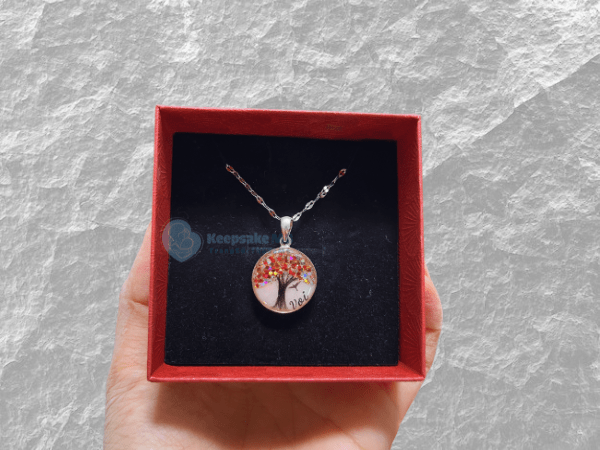 Mặt dây chuyền sữa mẹ Cây sự sống 4 Mặt dây chuyền sữa mẹ Cây sự sống làm từ sữa mẹ và tóc máu bé_Keepsake MB_Trang sức sữa mẹ