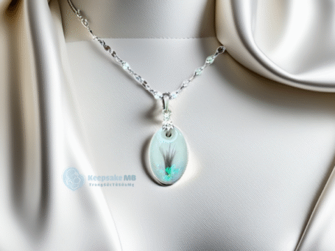 Mặt dây chuyền sữa mẹ Mầm xanh_Keepsake MB