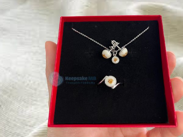 Bộ trang sức sữa mẹ Vầng trăng gắn kết 5 Bo trang suc sua me Vang trang gan ket Keepsake MB Trang suc sua me1