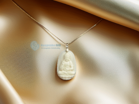 Mặt dây chuyền sữa mẹ Phật A Di Đà_Keepsake MB_Trang suc sua me