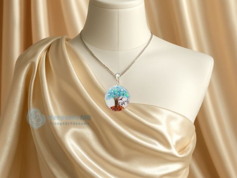 Mặt dây chuyền sữa mẹ Cây sự sống 3 - Trang sức sữa mẹ Keepsake MB