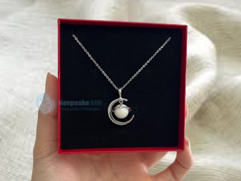 Mặt dây chuyền sữa mẹ Nguyệt Châu - Trang sức sữa mẹ Keepsake MB