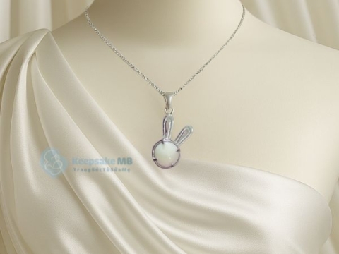 Mặt dây chuyền sữa mẹ Thỏ Ngọc - Trang sức làm từ sữa mẹ Keepsake MB
