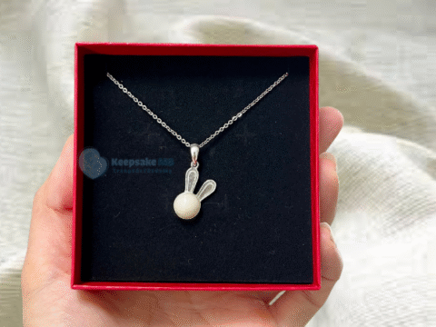 Mặt dây chuyền sữa mẹ Thỏ con_Trang sức làm từ sữa mẹ Keepsake MB