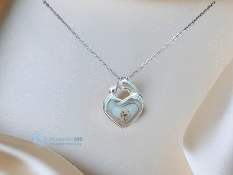 Mặt dây chuyền sữa mẹ Mẹ và Bé_Keepsake MB_Trang sức từ sữa mẹ