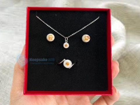 Bộ trang sức sữa mẹ Vầng trăng gắn kết - Trang sức sữa mẹ Keepsake MB