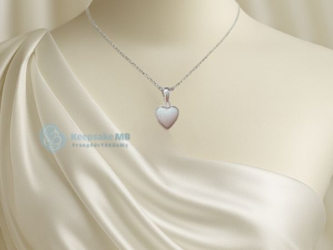 Mặt dây chuyền trái tim sữa mẹ Keepsake MB